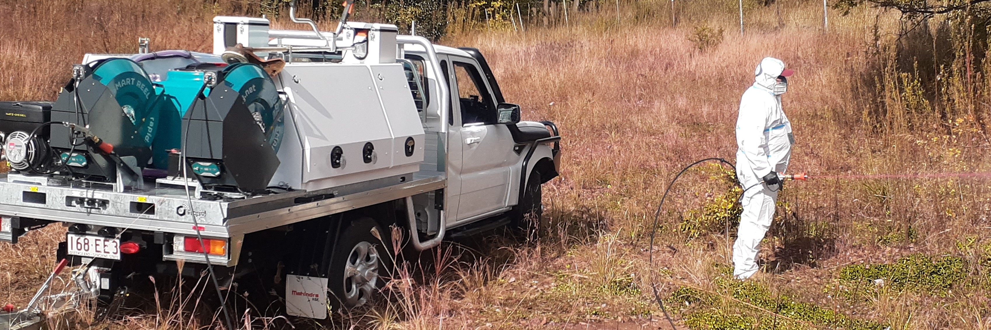 Vegetation Knockdown at Contaminated Site